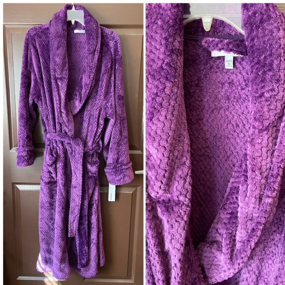 Super Soft - Sonoma Long Robe - Women’s XL - Purple - NWT